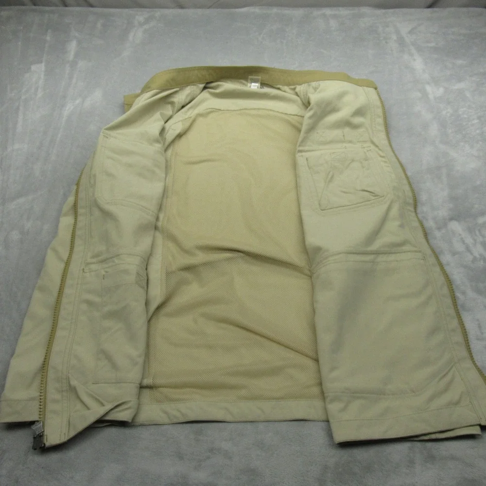 Duluth Trading Co Vest Mens 2XL Tall Beige Full Zip Dry On Fly Hunt‎ Shooting